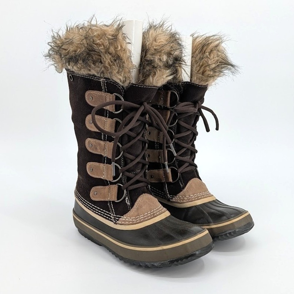 Sorel JOAN OF ARCTIC Brown Suede Waterproof Winter Snow Boots‎ NL1540-248 9